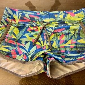 Athleta Multicolor Tropical Athletic Shorts